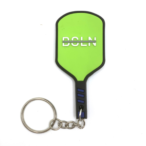 Bán buôn tùy chỉnh padel vợt <span class=keywords><strong>Keychain</strong></span> mềm PVC cao su Paddle Tennis Vợt vòng chìa khóa chủ sở hữu letterpress in 3D hình dạng - Product Image 4