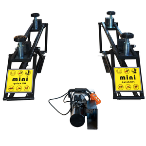 Mini elevadores automáticos portátiles 2800kg Elevador hidráulico de tijera rápido Diseño de dos postes Elevador de coche rápido móvil - Product Image 1