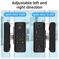 Sinovo Control Remoto Reconocimiento Facial Cerradura de Puerta de Vidrio Inteligente con Tarjeta de Código de Múltiples Huellas Dactilares Métodos de Desbloqueo para Escenas de Oficina