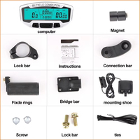 Stopwatch Komputer Sepeda Nirkabel Speedometer Sepeda Digital Odometer Stopwatch Tahan Air dengan Lampu Latar LCD