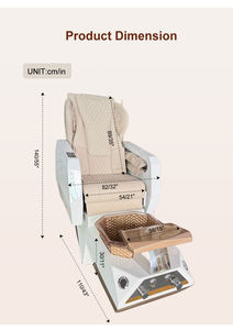 Fauteuil de pédicure électrique de luxe avec pompe de vidange pour salon de beauté, nouveau design 2026 - Product Image 5