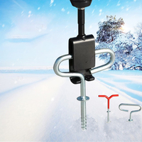 Pêche d'hiver Pêche sur glace Support pour fournitures Clou à glace extérieur