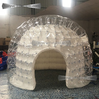 Dôme transparent pour l'extérieur, tente bulle gonflable de luxe, chambre d'hôtel