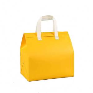 Eco-Friendly Custom Logo Thermal Cooler <b>Bag</b> <b>Recyclable</b> Non-Woven Insulated Lunch Take-Away Hamburger Sandwich Cake Bread Picnic - Product Image 3