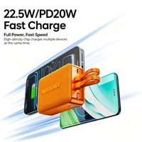 Neue Mini-Powerbank 30000 mAh Schlanke Tragbare Powerbanks USB-C Typ-C Kabel Externe Batterie Powerbanks 30000mAh Outdoor