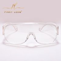 Lunettes de protection UV Pinky leem UV400 pour extensions de cils, lunettes de protection contre les UV, lunettes à lumière LED