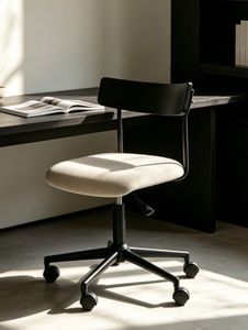 <span class=keywords><strong>Chaise</strong></span> <span class=keywords><strong>de</strong></span> <span class=keywords><strong>bureau</strong></span> <span class=keywords><strong>vintage</strong></span> à hauteur réglable, <span class=keywords><strong>chaise</strong></span> pivotante, <span class=keywords><strong>chaise</strong></span> d'ordinateur compacte pour la maison avec <span class=keywords><strong>roulettes</strong></span> universelles - Product Image 2