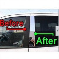 Chevy Equinox 2005-2023 Araba Kolon Siyah Ayna Orta Kolon Modifiye Pencere Kapı Çerçevesi Kapak Aksesuarları PVC