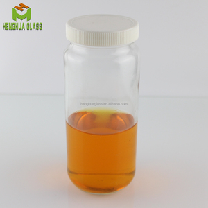12oz 360ml Vòng MứT ThủY Tinh Jar miệng rộng mật ong lọ thủy tinh <span class=keywords><strong>Paragon</strong></span> 350ml nước trái cây thực phẩm uống lưu trữ Jar chai với nắp nhựa - Product Image 2