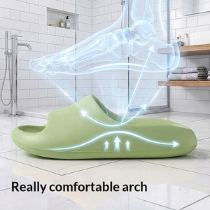 Pantuflas de EVA con Suela Gruesa y Suave, Impermeables, Antideslizantes, con Diseño Hueco, para Mujeres y Hombres, de Verano, para Parejas, de Secado Rápido para Baño - Product Image 5