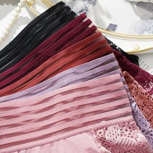 Mutandine Sexy da Donna Taglia 4XL Plus Size, Senza Cuciture con Pizzo Floreale, Intimo per Donne Molto Formose, Mutandine per Donne Mature - Product Image 5