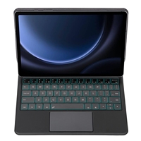 Casing Keyboard Kulit CYKE LED dengan Lampu RGB Magic Touch untuk S9 FE 10.9 inci X510/X516 untuk S9 11 inci X710/X716B/X718U