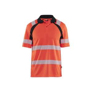 BLAKLADER - 359510135599XS Polo haute visibilité protégé contre les UV Rouge haute visibilité/noir-EAN 7330509926901 HI-VIS WORKWEAR - Product Image 5