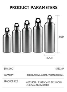 Purple Stainless Steel Vacuum Water <b>Bottle</b> With Carabiner For Travel - Product Image 5