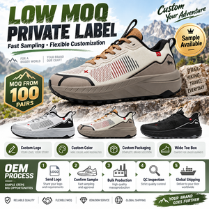 Chaussures <span class=keywords><strong>de</strong></span> trail pour hommes à bout large, à lacets rapides, pour la <span class=keywords><strong>randonnée</strong></span> en extérieur, personnalisables (Logo, OEM, ODM) - Product Image 5