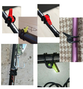 Anelli Elastici in Gomma per Ganci da Pesca, Supporto di Sicurezza per Ami da Pesca, Accessorio per Attrezzatura da Pesca - Product Image 6