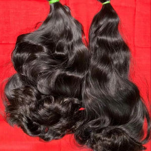 Lujoso 100% Natural Black Indian Remy Body Wave Soft Water Style Hinchable y cómodo-Proveedor indio - Product Image 1