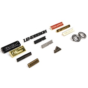 Kim Loại túi xách nhãn tùy chỉnh dập nổi tên thương hiệu logo thẻ kim loại - Product Image 6