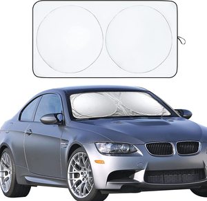 Autocollant Pare-Soleil Pour Pare-Brise Voiture - Film PVC Blanc, 152x15cm - Protection Solaire & Réduction Éblouissement