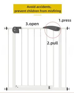 Barrière Rétractable pour <span class=keywords><strong>Chien</strong></span> en Métal et ABS de Haute Qualité, Style Moderne, Pliable, Garde-corps pour Animaux, Motif Animalier Solide, Barrière de Sécurité pour Bébé - Product Image 5