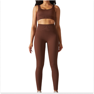 Premium Women's Yoga Outfit Custom Stretch <b>Leggings</b> and <b>Crop</b> Top Breathable Fitness Wear for Yoga Training & Workout - Product Image 4