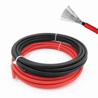 Sistem Energi Surya Kabel Tenaga Fotovoltaik Tahan Api 1x4mm Kabel Listrik Tembaga Berlapis PVC 500V DC