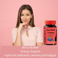 Gummies de Fer pour Adultes OEM ODM - 18mg Haute Puissance, Supplément de Fer, Vitamine C, Énergie, Soutien Sanguin, Amélioration de la Densité Osseuse, Végétalien, Sans OGM