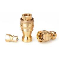 KZD ISO7241-B BSP/NPT Accouplement en laiton Coupleur de filetage rapide hydraulique à dégagement rapide