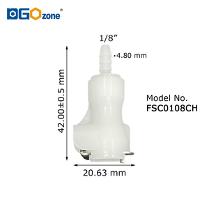 [FSC0108CH] Raccordi rapidi mini da 1/8 di pollice con valvola, connettori in plastica per tubi flessibili - Product Image 4