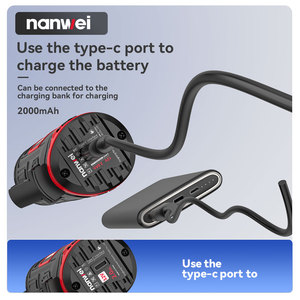 NANWEI <span class=keywords><strong>Outil</strong></span> 12V Pelle à gâteau multifonctionnelle Pelle à pizza Outils électriques Outils oscillants multiples - Product Image 5