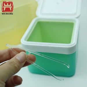 Vasetto <span class=keywords><strong>in</strong></span> PET trasparente satinato per cosmetici, maschere viso, toner, balsamo, crema, con pinzette per applicazione toner viso - Product Image 2