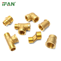 IFAN CW617 58-3 57-3 Raccord de plomberie en laiton, réducteur égal, raccord fileté en laiton