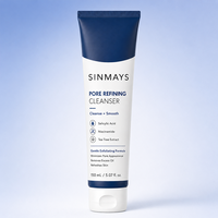 Nettoyant Purifiant Exfoliant Doux à l'Acide Salicylique, Niacinamide et Extrait d'Arbre à Thé pour le Visage, Contrôle du Sébum
