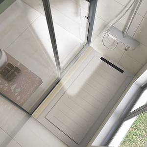 Salle de bain douche salle de douche toilette baignoire dalle de roche personnalisé encastré antidérapant carrelage pédale panneau de douche en pierre - Product Image 2