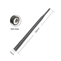 Antenne externe omnidirectionnelle pliable en caoutchouc à gain élevé 2.4G 5.8G WiFi 868MHz 4G-LTE pour module de routeur IoT