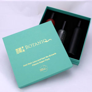 Scatola Regalo in Cartone Rigido con Logo Personalizzato Stampato in Lamina d'Oro e Inserto in Schiuma EVA Nera per Confezioni di Prodotti per la Cura dei Capelli e Cosmetici - Product Image 3