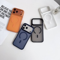 Coque de téléphone JOYPORODO B440 antichoc en PC givré, magnétique, sensible à la peau, mignonne, pour iPhone 17 Pro Max