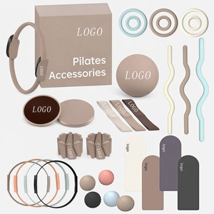 Kit de Accesorios de Pilates Unisex OEM con Logotipo Personalizado, Banda Elástica de Tela para Gimnasio, Banda de Resistencia, Círculo Mágico, Anillo de Yoga y Pilates - Product Image 1