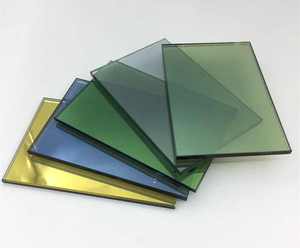 Ford màu xanh phản chiếu màu thủy tinh cho công nghiệp Rèm tường màu xanh đậm màu xanh đậm tối màu xám với năng lượng mặt trời chiếu sáng các ứng dụng - Product Image 1