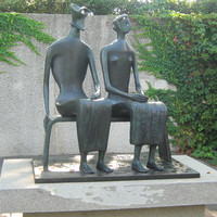 Statue en Bronze antique taille de vie, éléments en Bronze Bronze Bronze, perruque le retour, Sculpture