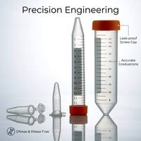 Tubes de Centrifugation en PP de Qualité Médicale 1,5 ml 2 ml 15 ml 50 ml à Fond Conique Anti-fuite Sans DNase Ni RNase Consommables de Laboratoire
