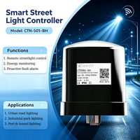 Monitor de Fugas Inclinable CTN501BH para la Industria, Controlador NEMA de Iluminación Inteligente Híbrido PLC LoRaMesh de Alta Entrada 480V