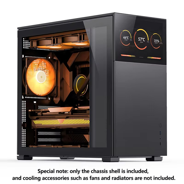 Jonsbo D41 Computer Cooling Case MESH Sub-screen Version Support ATX / M-ATX Desktop Gaming PC Case