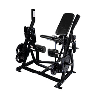 Nouvelle machine d'extension des jambes isolalettes à charge par plaques en acier, avec dispositifs de sécurité, pour salles de sport commerciales et centres de fitness