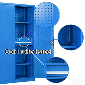 Gabinete de Herramientas Eléctricas Reforzado con Acero, Banco de Trabajo para Almacenar Equipos y Herramientas Pesadas - Product Image 1