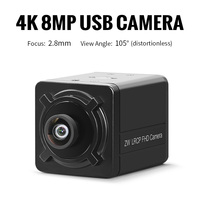 5600 8MP IMX415 2,8mm 105 grados sin distorsión 4K Full HD UVC Plug-and-Play Módulo de cámara USB para visión artificial