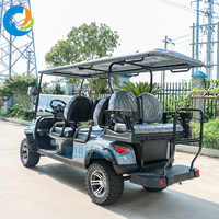 Voiturette de golf électrique Robetaa Club 6 places personnalisée et confortable, batterie lithium 72V, à vendre, fabricant chinois
