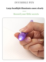 Surligneur UV Multicolore Permanent Multifonctionnel XY, Publicitaire Personnalisé, à Grande Tête, en Plastique, avec Lumière LED et Pointe Biseautée, Jouet Magique