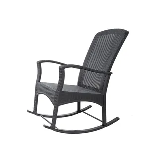 Chất lượng cao wicker ghế ngoài trời Rocker đu ghế mây ghế vườn