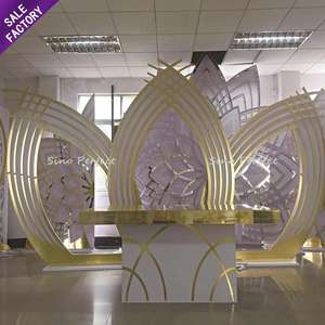 Panel Circular Decorativo Acrílico Blanco para Escenario, Decoración Floral, Fondo para Bodas, Venta Caliente - Product Image 5